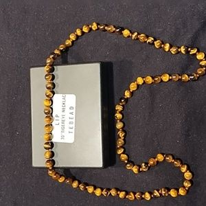 LIP 30" Tigereye necklace TEBEAD